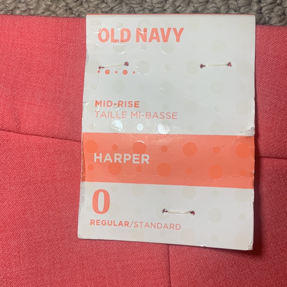 🌹Old Navy (NWT) Harper Mid - Rise STRETCHY Pink Trousers Dress Pants • - Picture 10 of 12